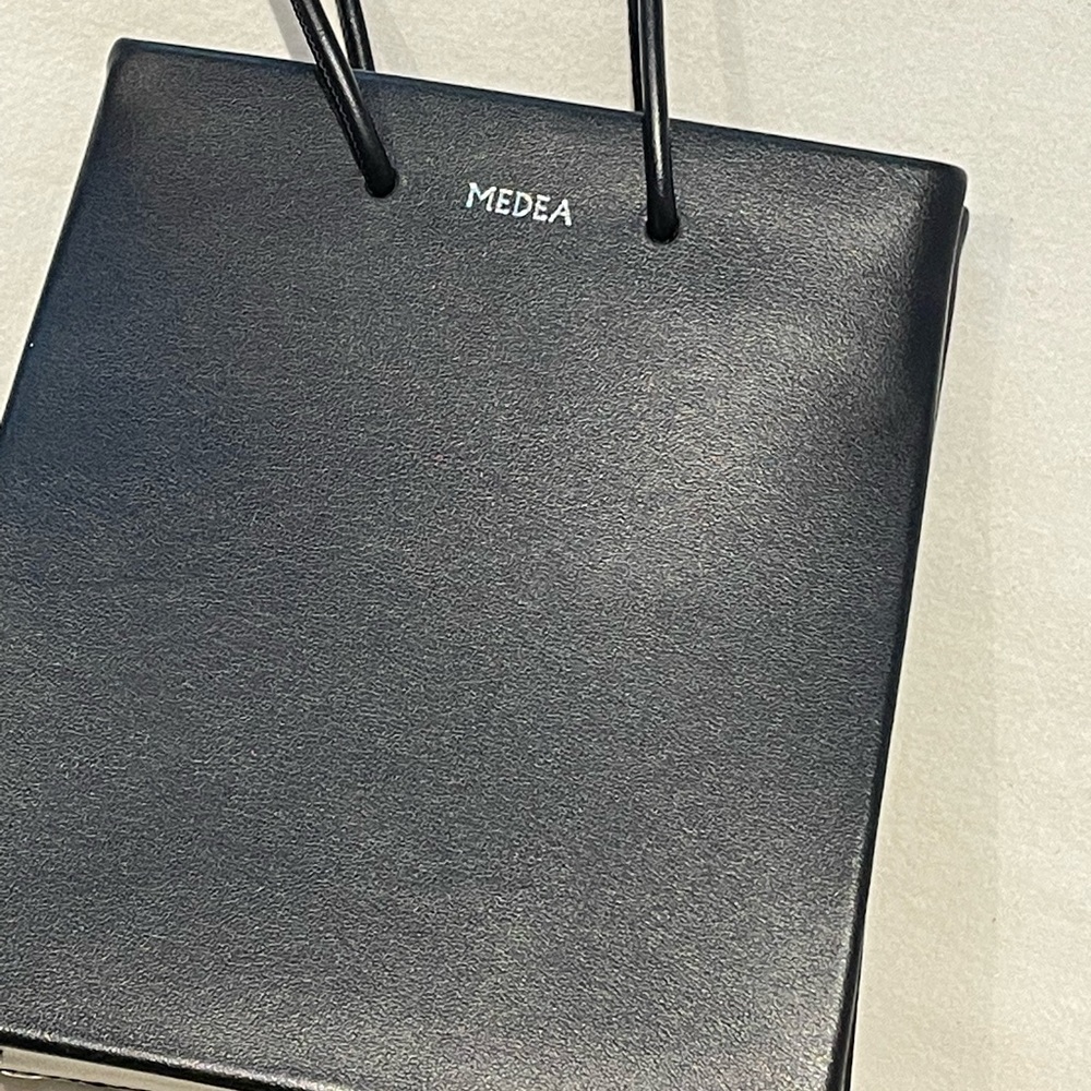 Medea short calf leather crossbody bag